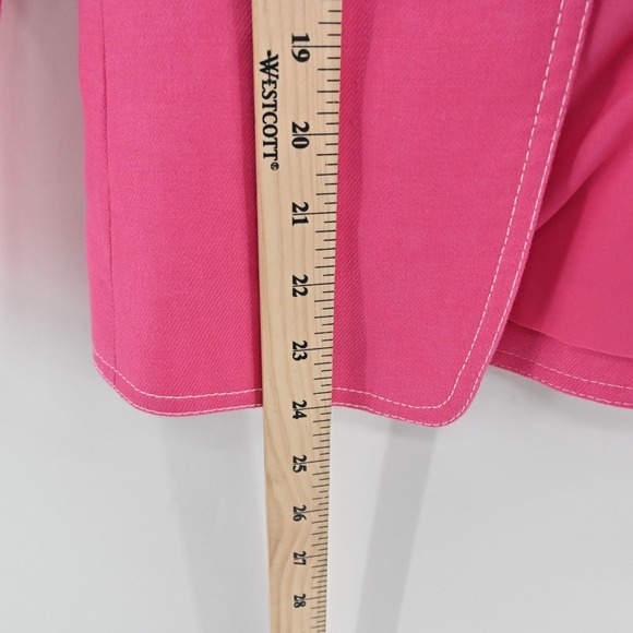 J Crew Womens Going‎ Out Blazer Size 00 Pink Stretch Linen Preppy Barbie AI253 - Picture 4 of 14